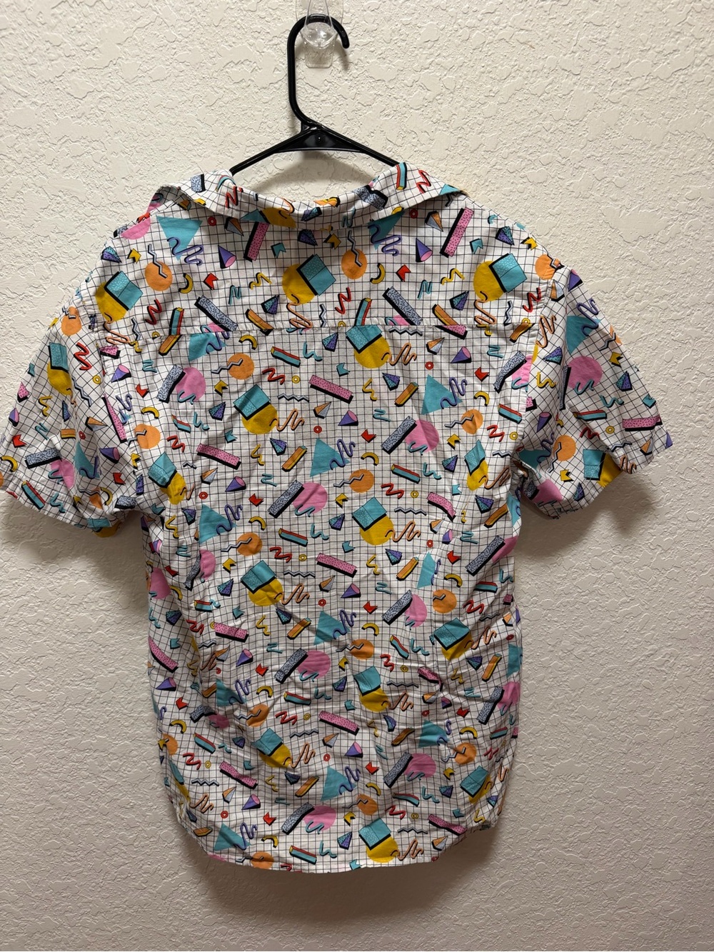 80’s Multicolored Pop Abstract Print Shirt By Massive - Picture 4 of 4